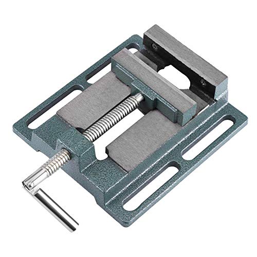 Industrial Drill Press Vice, 6inch 45# Steel Jaw Opening Cast Iron Bench Clamp Vise for Milling, Drilling, Woodworking and Machinery Maintenance.