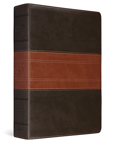 ESV Study Bible, Large Print (TruTone, Forest/Tan, Trail Design)