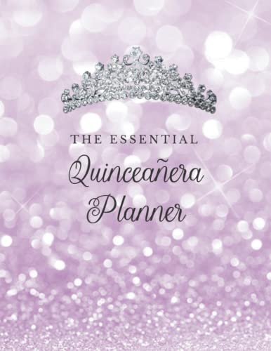 The Essential Quinceaera Planner: Quince Aos | 15 Year Old Birthday | El planificador esencial de quinceaera | Purple sparkle theme