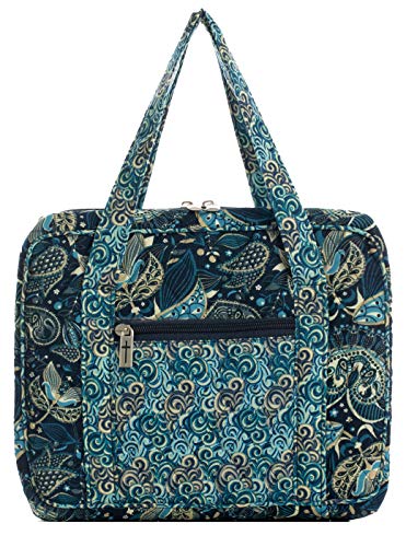 DIWI Quilted Bible Cover Extra Large Sizes 11.25 X 8.25 X 2.75 Inches Bible Tote Good Book Case (XL, C2 Royal Blue)