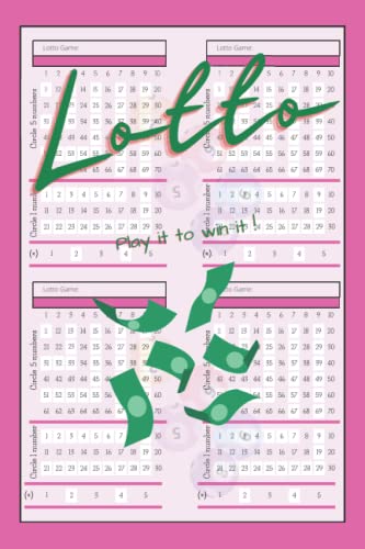 Lotto: Lotto number record book, Log winning numbers, MegaMillions, PowerBall, Cash4Life, Lottery guesses, Lottery book.