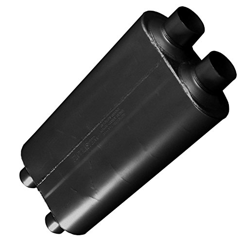 Flowmaster 527504 50 Big Block Muffler - 2.75 Dual IN / 2.50 Dual OUT - Mild Sound Black
