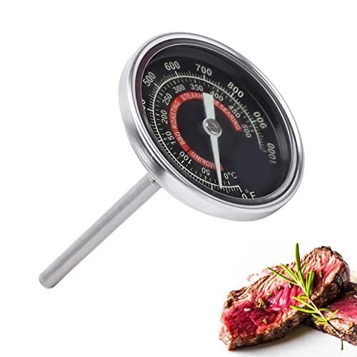 Thincol Oven Thermometer, 0-1000? Household Stainless Steel Barbecue Grill Thermometer Cooking Temperature Guage, IP55 Waterproof and High Accuracy