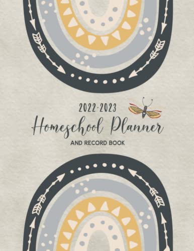 2022-2023 Homeschool Planner & Record Book | Boho: A Well Planned Year for Your Elementary, Middle School, Jr. High, or High School Student | Organization and Lesson Planner