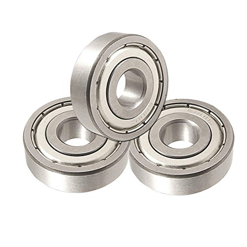 6200Z 10mm x 30mm x 9mm Deep Groove Sealed Ball Bearing 3 PCS