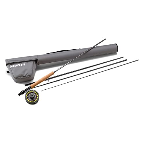 Orvis Clearwater Fly Rod Outfit - 5,6,8 Weight Fly Fishing Rod and Reel Combo Starter Kit with Large Arbor Reel and Case, 5wt 9'0" 4pc