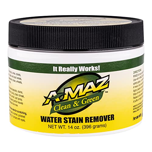 CRL A-Maz Water Stain Remover - 14 Oz Container with Scrub PAD