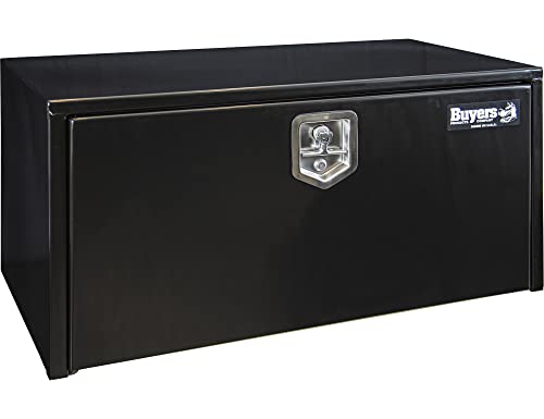 Buyers Products 1702305 Black Steel Underbody Truck Box with T-Handle Latch, 18 x 18 x 36 Inch