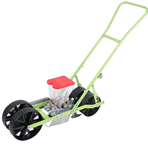 Garden Push Seeder Push Vegetable Seeder Small Horticulture Apparatus Precision Planter Manual Garden Lawn Spreader for Planting Corn, Cotton Soybean Peanut,2 Row