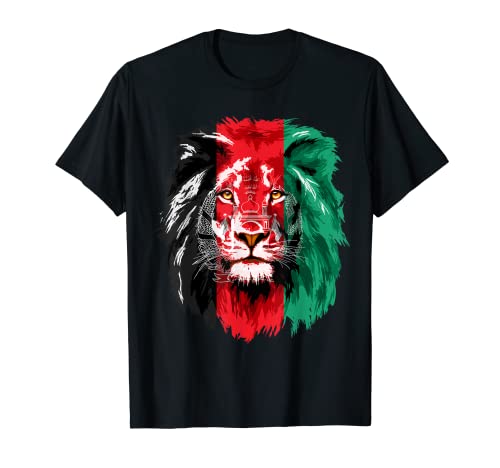 Afghanistan Flag Lion Free Afghanistan T-Shirt