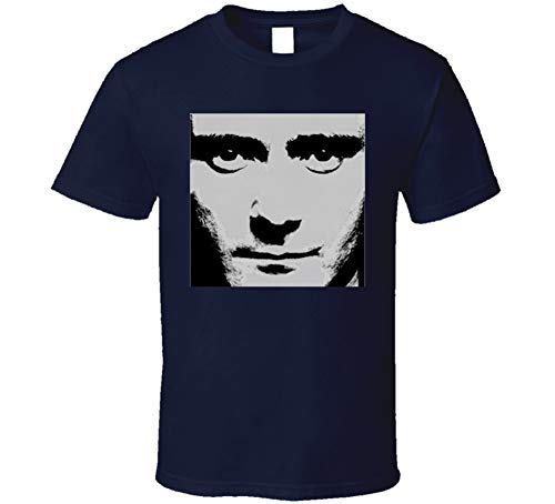Phil_Collins Face Value Navy T Shirt L Navy
