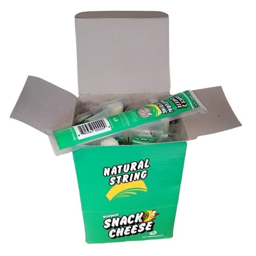 String Cheese Sticks, Wisconsin Mozzarella Natural String Cheese Individually Wrapped 1 Ounce Strings of Cheese, Pack of 24