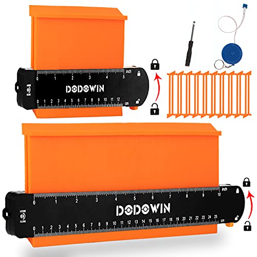 dodowin Contour Gauge Profile Tools, Gifts for Fathers Day, Gifts for Men, Dad, Husband, Grandpa, Woodworking Tools for Flooring Carpenter, Anniversary Birthday Gift Ideas for Him, Cool Gadgets Home