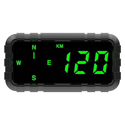 Kingneed HUD Speedometer Odometer Compass Head Up Display GPS Digital Display Big Fonts Univsersal for All Cars Vehicles New C3010