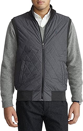 Polo Ralph Lauren Reversible Quilted Hybrid Men's Vest 710814624001 Grey Heather Large