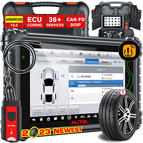 Autel MaxiCOM MK906 PRO-TS, 2023 Super Ver of MK906PRO TS, Advanced ECU Coding Bidirectional Diagnosric Scan Tool, Upgrade of MS906 PRO-TS/ MS906TS/ MS906PRO/ MK908, Full TPMS, 36+ Service, Android 10