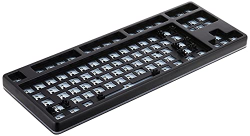 DROP CTRL High-Profile Mechanical Keyboard  Tenkeyless TKL (87 Key) Gaming Keyboard, Hot-Swap Switches, Programmable, Backlit RGB LED, USB-C, Doubleshot PBT, Aluminum (Black, Barebones)