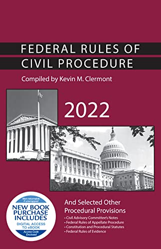Federal Rules of Civil Procedure and Selected Other Procedural Provisions, 2022 (Selected Statutes)