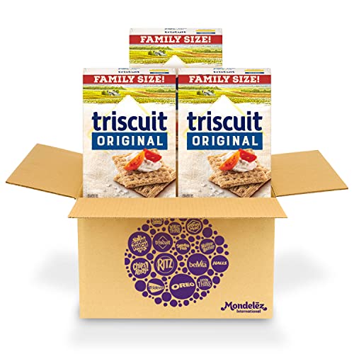 Triscuit Original Crackers, Family Size, 3 Boxes