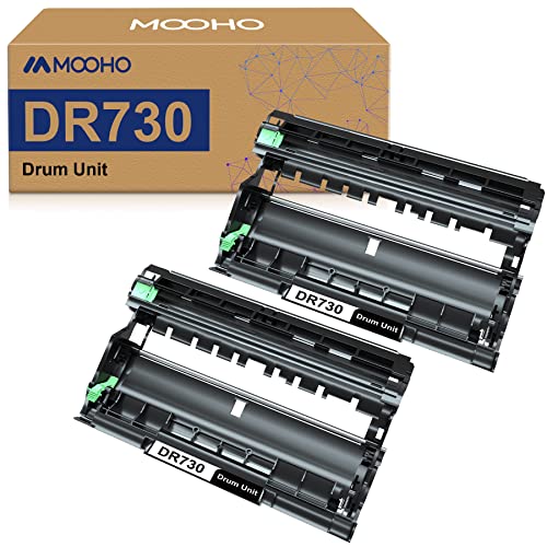 Mooho Compatible DR-730 Drum Replacement for Brother DR730 DR 730 Drum for Brother MFC-L2710DW HL-L2350DW HL-L2395DW HL-L2390DW HL-L2370DW DCP-L2550DW MFC-L2750DW Printer (2 Pack)