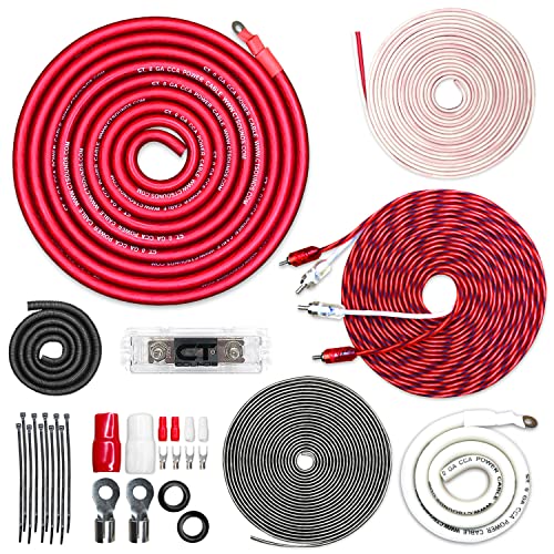 CT Sounds 1/0 Gauge CCA Complete Amp Wiring Install Kit, AMPKIT-0GA-PRO