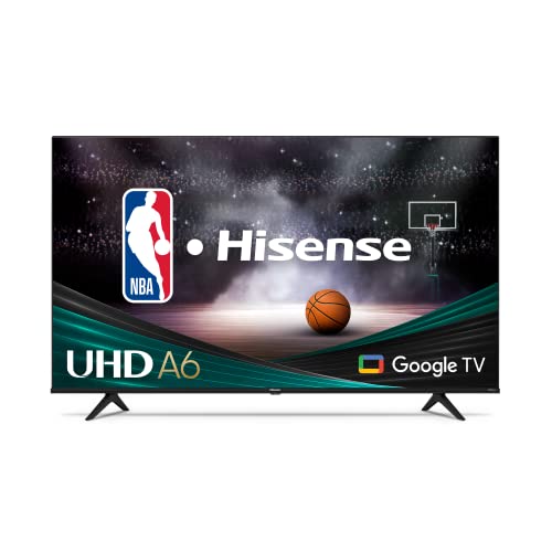 Hisense 65-Inch Class A6 Series 4K UHD Smart Google TV with Alexa Compatibility, Dolby Vision HDR, DTS Virtual X, Sports & Game Modes, Voice Remote, Chromecast Built-in (65A6H),Black