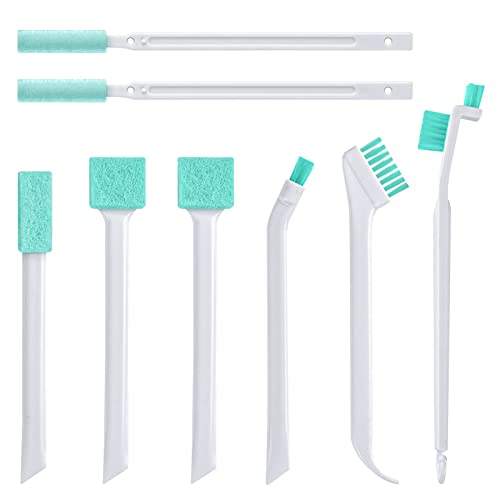 Lumkew Small Cleaning Brushes for Household, 8Pcs Crevice Cleaning Tool Set for Window Grooves Track Humidifier Keyboard Bottle Door Car Vent, Tiny Detail Cleaner Scrub Brush Gaps Corner Tight Space