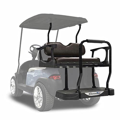 Madjax Genesis 250 Rear Seat Kit W/Standard Black Cushions Club Car Precedent Golf Cart