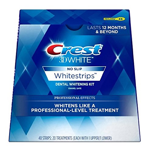 Crest 3D No Slip Whitestrips Professional Effects Teeth Whitening Kit 20 ea