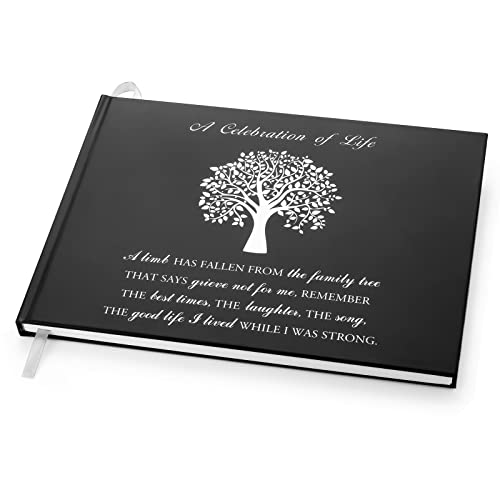 Funeral Guest Book Memorial Guest Book for Funeral 80 Pages Funeral Sign-in Book - A Celebration of Life