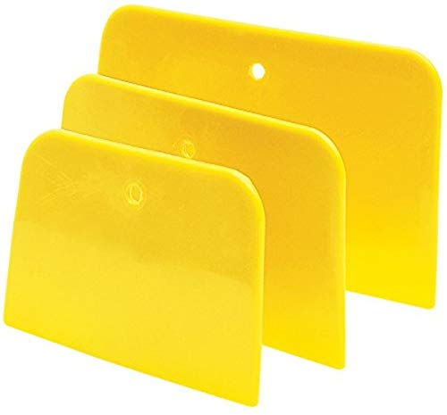 Performance Tool W1001 Flexible Plastic Spreader Set - 3 Convenient Sizes, Ideal for Filler or Putty Spreading, Easy to Clean