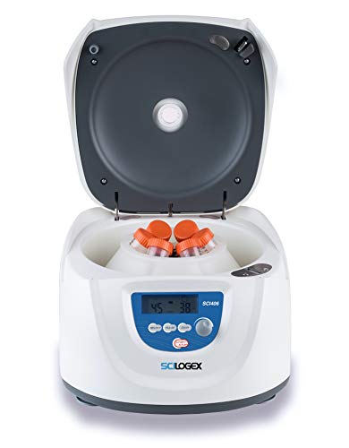 SCILOGEX SCI-406 Clinical Lab Centrifuge Machine, 6 x 50ml or 6 x 15ml Capacity, 300-4500rpm, cTUVus Approved for UL and CSA, 2 Year Warranty