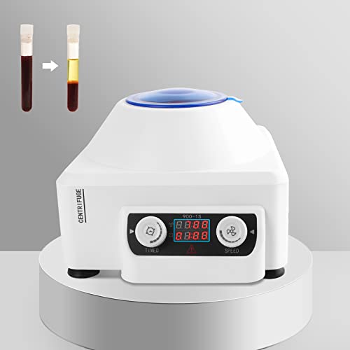 PRP Centrifuge Machine 6x10ml with LCD Screen, Cekegon PRF Centrifuge, Portable Lab benchtop Centrifuges, 110V, 4000rpm, 100min, for Blood, Plasma, Medical Practice