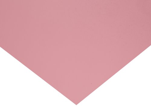PVC (Polyvinyl Chloride) Shim Stock, Flat Sheet, Pink, 0.015" Thickness, 10" Width, 20" Length (Pack of 1)