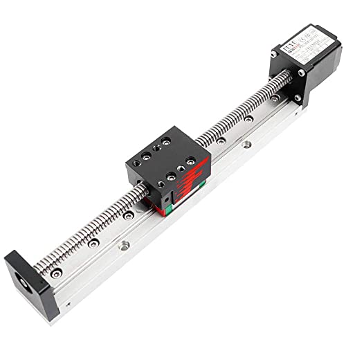 FUYU FSL30 Mini Linear Stage Small Slide Guide CNC Screw Lead Motion Table Motorized Nema 14 Stepper Motor[150mm Stroke]