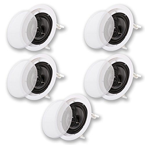 Acoustic Audio CS-IC63 in Ceiling 6.5" Home Theater 5 Speaker Set 3 Way 1500 Watt CS-IC63-5S