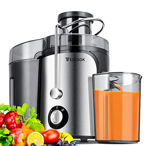 Juicer, 600W Juicer Machines 3 Speeds with 3'' Feed Chute, Juicer Extractor for Whole Fruits & Vegs, Dishwasher Safe, BPA-Free, Non-Drip Function