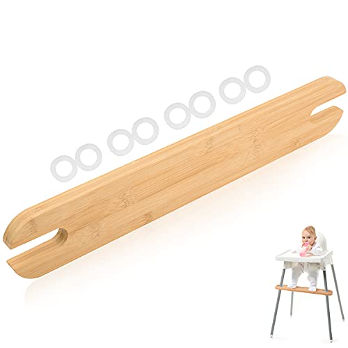 Impresa Bamboo Foot Rest for IKEA High Chair Accessories - High Chair Foot Rest To Increase Your Baby's Comfort While Eating - Impresa Wooden Foot Rest Compatible with IKEA Antilop High Chair and More