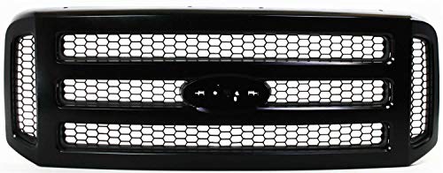 Garage-Pro Grille Assembly Compatible with 2005-2007 Ford F-250 Super Duty, Fits 2005-2007 Ford F-350 Super Duty, Fits 2005-2007 Ford F-450 Super Duty Painted Black Shell and Insert