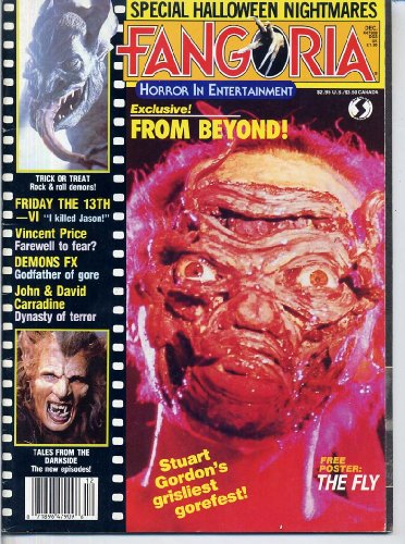 Fangoria Magazine 59 FROM BEYOND H P Lovecraft STUART GORDON Trick or Treat FLY POSTER December 1986 C (Fangoria Magazine)