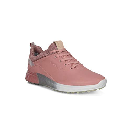 Ecco Women's S-Three Gore-Tex Golf Shoe, Damask Rose, 10-10.5