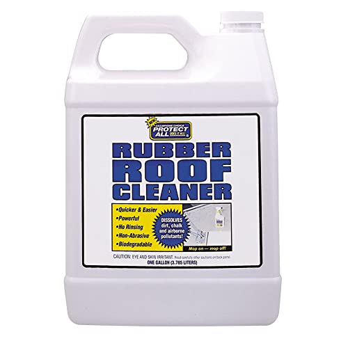 RV Rubber Roof Cleaner - Non-Toxic, Non-Abrasive RV roof detergent 1 Gallon - Protect All 67128 , White