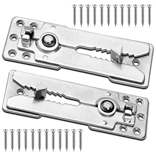 Sectional Couch Connectors,Couch Connections for Sectionals,Sofa Connector Bracket with 16 Screws, Suitable for Loveseat(Sofa Alligator Clips 2 Pairs)