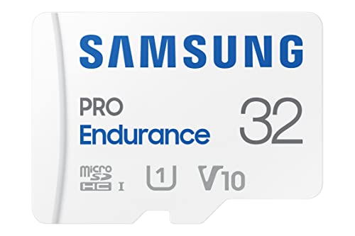 SAMSUNG PRO Endurance 32GB MicroSDXC Memory Card with Adapter for Dash Cam, Body Cam, and security camera  Class 10, U1, V10 (MB-MJ32KA/AM)