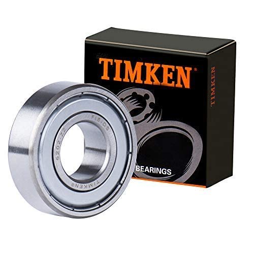 TIMKEN 6202-ZZ, 2pack,Double Metal Seal Bearings 15x35x11mm, Pre-Lubricated and Stable Performance and Cost Effective, Deep Groove Ball Bearings.