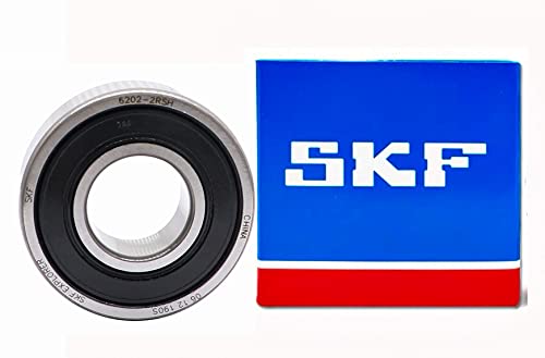 2PACK SKF 6202-2RSH 15X35X11MM Double Rubber Seal Bearings Deep Groove Ball Bearings