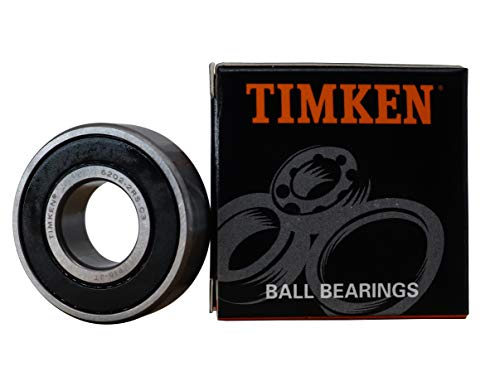 TIMKEN 6202-2RSC3 2 Pcs Double Rubber Seal Bearings 15x35x11mm, Pre-Lubricated and Stable Performance and Cost Effective, Deep Groove Ball Bearings.