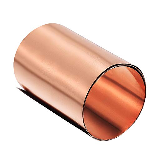 uxcell Copper Sheet Roll, Metal Foil Plate 1000mm x 100mm x 0.1mm