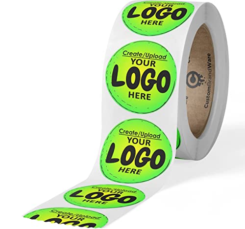 Build Your Own Stickers/Labels - Any Design + Logo- Personalize Your own Business Stickers- 50+ Roll - Multi Shapes, Sizes, Backgrounds, Text Stickers - Gloss/Matte Labels (2 inch Circle)