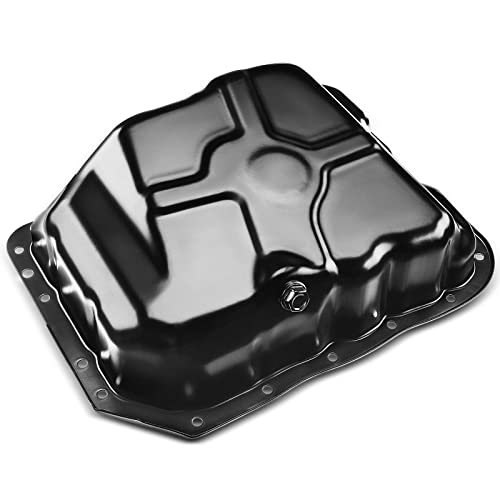 A-Premium Engine Oil Pan with Drain Plug Compatible with Jeep Patriot Compass Dodge Avenger Caliber Journey Chrysler 200 Cirrus Sebring L4 2.0L 2.4L